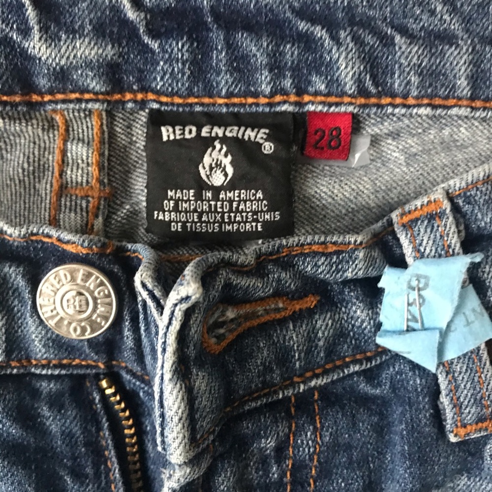 Red Engine boot cut jeans size 28